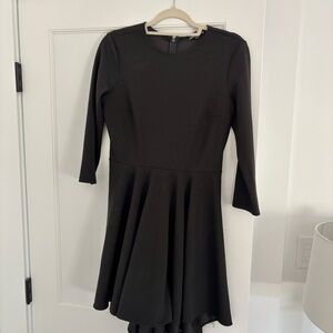 Express Black 3/4 Long Sleeve Dress. Size Medium